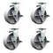 Service Caster Tool Box Caster Wheel Set 6'' Semi Steel Cast Iron Swivel Casters, 4PK TOOL-SCC-20S620-SSB-TLB-4 - alternate 1